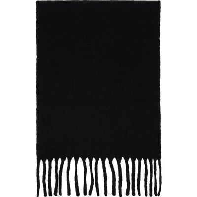 ISSEY MIYAKE ISSEY MIYAKE Black Baby Alpaca Stole Scarf