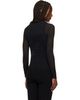 ISSEY MIYAKE ISSEY MIYAKE Black Chiffon Twist Top - 3