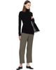 ISSEY MIYAKE ISSEY MIYAKE Black Cotton Baguette Turtleneck - 4