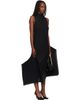 ISSEY MIYAKE ISSEY MIYAKE Black Fold Pleats Midi Dress - 2