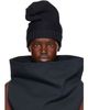 ISSEY MIYAKE ISSEY MIYAKE Black Found Stone Beanie - 1