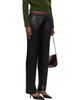 ISSEY MIYAKE ISSEY MIYAKE Black Glossed Metal Pleats Trousers - 2