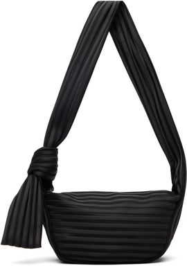 ISSEY MIYAKE ISSEY MIYAKE Black Linear Knit 58 Bag