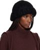 ISSEY MIYAKE ISSEY MIYAKE Black November Silk Mohair Beanie - 2