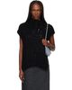 ISSEY MIYAKE ISSEY MIYAKE Black November Silk Mohair Hand-Knit Vest - 1
