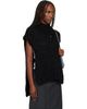 ISSEY MIYAKE ISSEY MIYAKE Black November Silk Mohair Hand-Knit Vest - 2