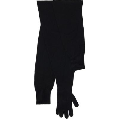ISSEY MIYAKE ISSEY MIYAKE Black November Sleeves Collection Stole Scarf