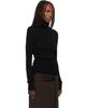 ISSEY MIYAKE ISSEY MIYAKE Black October Cotton Baguette Turtleneck - 2