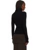 ISSEY MIYAKE ISSEY MIYAKE Black October Cotton Baguette Turtleneck - 3