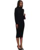 ISSEY MIYAKE ISSEY MIYAKE Black October Spongy-BK58 Midi Dress - 2