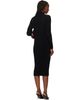 ISSEY MIYAKE ISSEY MIYAKE Black October Spongy-BK58 Midi Dress - 3