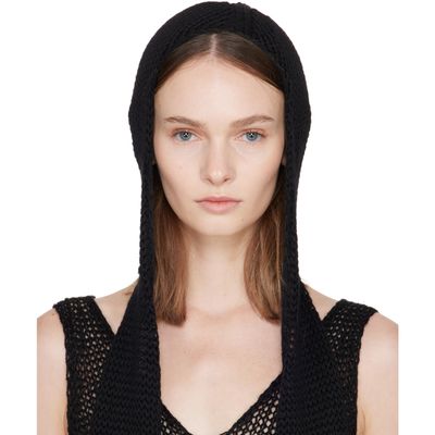 ISSEY MIYAKE ISSEY MIYAKE Black Panini Balaclava