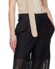 ISSEY MIYAKE ISSEY MIYAKE Black Papyrus Trousers - 4