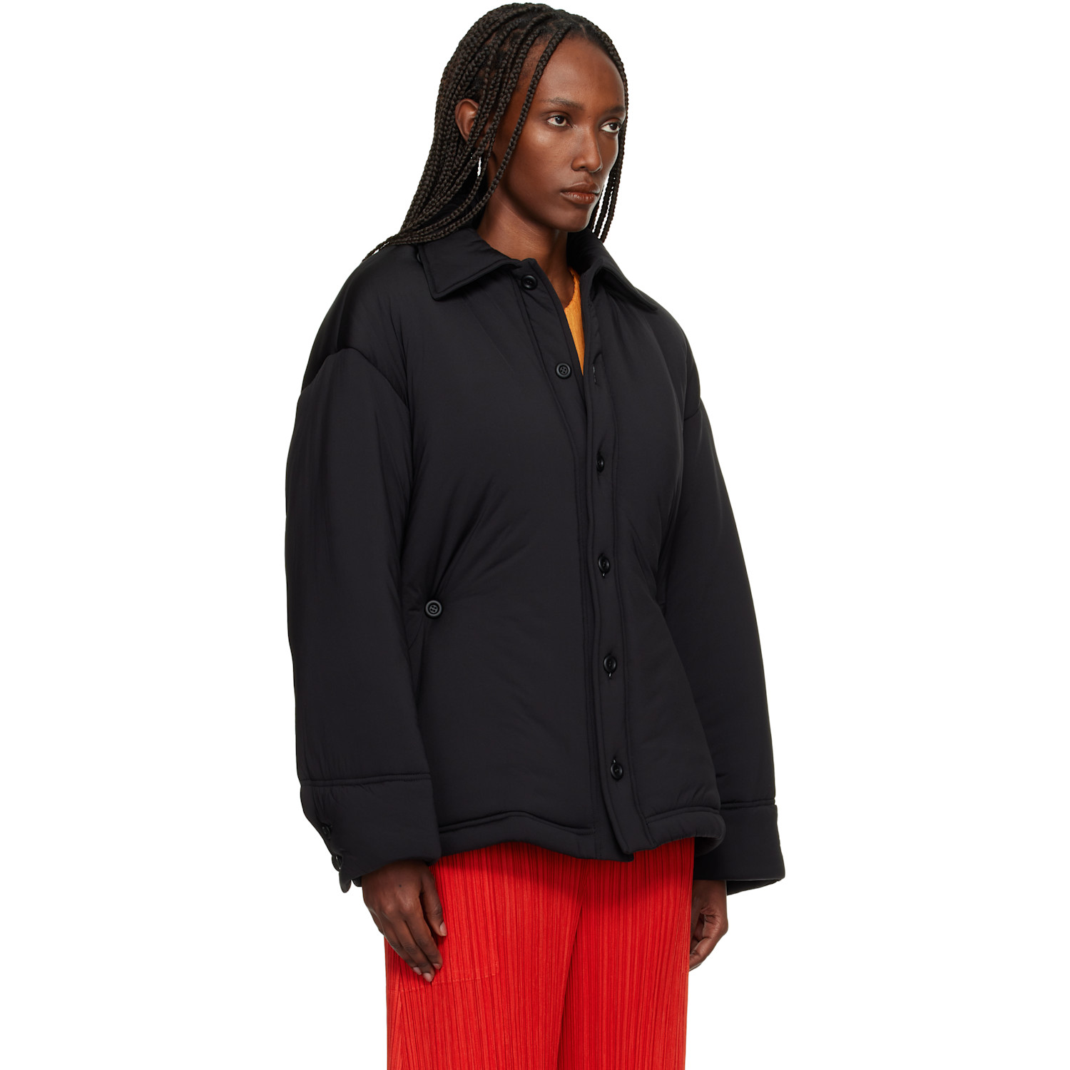 ISSEY MIYAKE - Black Pumped-T Jacket