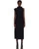 ISSEY MIYAKE ISSEY MIYAKE Black Tubular-T Midi Dress - 1