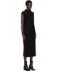 ISSEY MIYAKE ISSEY MIYAKE Black Tubular-T Midi Dress - 2