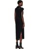 ISSEY MIYAKE ISSEY MIYAKE Black Tubular-T Midi Dress - 3