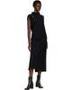 ISSEY MIYAKE ISSEY MIYAKE Black Tubular-T Midi Dress - 4