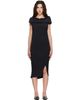 ISSEY MIYAKE ISSEY MIYAKE Black Tubular Pleats Midi Dress - 1