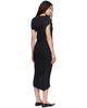 ISSEY MIYAKE ISSEY MIYAKE Black Tubular Pleats Midi Dress - 3