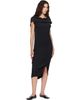 ISSEY MIYAKE ISSEY MIYAKE Black Tubular Pleats Midi Dress - 4