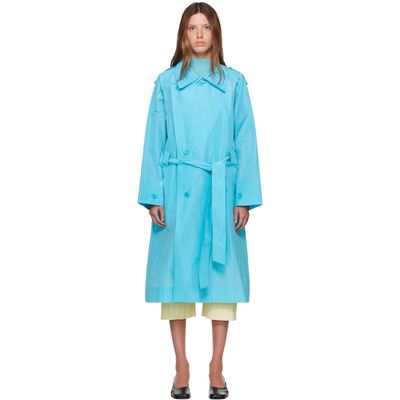ISSEY MIYAKE ISSEY MIYAKE Blue Correlation Coat