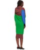 ISSEY MIYAKE ISSEY MIYAKE Brown & Green November Sleeves Collection Midi Dress - 3
