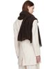 ISSEY MIYAKE ISSEY MIYAKE Brown Cashmere Knit Stole Scarf - 3