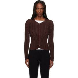 ISSEY MIYAKE ISSEY MIYAKE Brown October Spongy-58 Cardigan