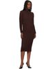 ISSEY MIYAKE ISSEY MIYAKE Brown October Spongy-58 Midi Dress - 4