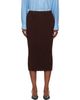 ISSEY MIYAKE ISSEY MIYAKE Brown October Spongy-58 Midi Skirt - 1