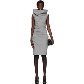 ISSEY MIYAKE ISSEY MIYAKE Gray Allow Midi Dress