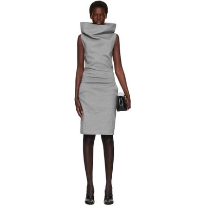 ISSEY MIYAKE ISSEY MIYAKE Gray Allow Midi Dress