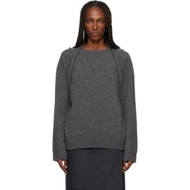ISSEY MIYAKE ISSEY MIYAKE Gray Backpack Knit Sweater