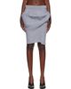 ISSEY MIYAKE ISSEY MIYAKE Gray Found Stone Midi Skirt - 1