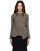 ISSEY MIYAKE ISSEY MIYAKE Gray Kone Kone Sweater - 1