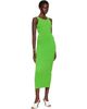ISSEY MIYAKE ISSEY MIYAKE Green Rill Maxi Dress - 4