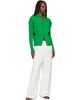 ISSEY MIYAKE ISSEY MIYAKE Green Sleek Pleats Cardigan - 4