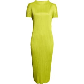 Issey Miyake Issey Miyake Monthly Colors June Funnel Neck Dress