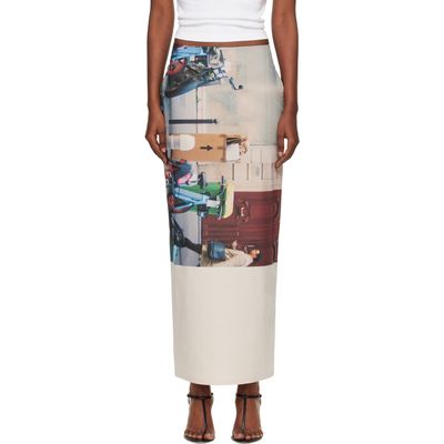 ISSEY MIYAKE ISSEY MIYAKE Multicolor Street View Midi Skirt
