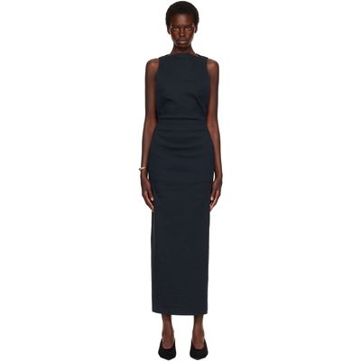 ISSEY MIYAKE ISSEY MIYAKE Navy Allow Maxi Dress