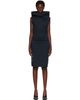 ISSEY MIYAKE ISSEY MIYAKE Navy Allow Midi Dress - 1