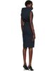 ISSEY MIYAKE ISSEY MIYAKE Navy Allow Midi Dress - 3