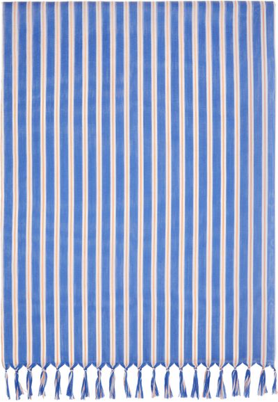 ISSEY MIYAKE ISSEY MIYAKE Navy December Generic Stripes Stole Scarf