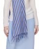 ISSEY MIYAKE ISSEY MIYAKE Navy December Generic Stripes Stole Scarf - 2