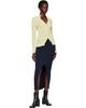 ISSEY MIYAKE ISSEY MIYAKE Navy Rill Midi Skirt - 4
