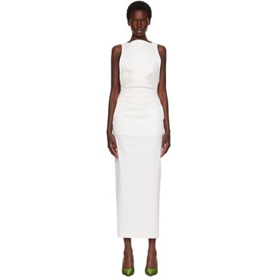 ISSEY MIYAKE ISSEY MIYAKE Off-White Allow Maxi Dress