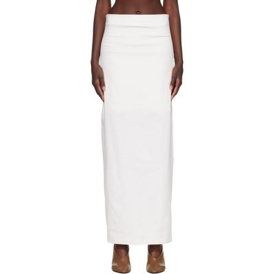 ISSEY MIYAKE ISSEY MIYAKE Off-White Allow Maxi Skirt