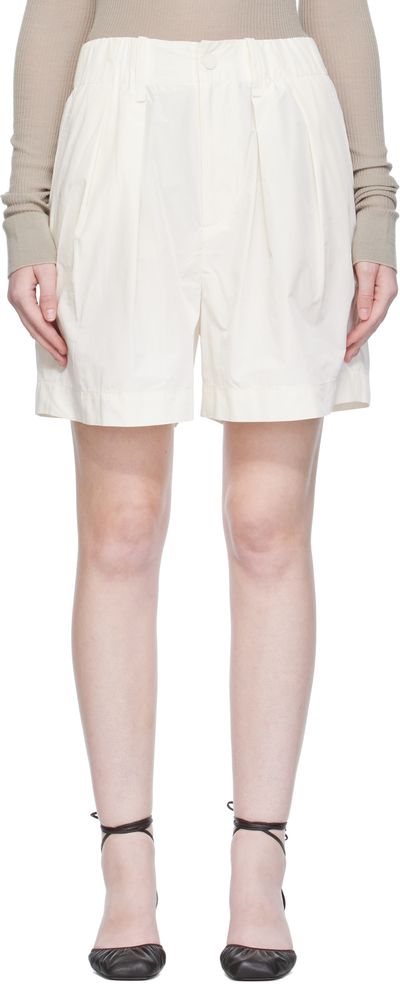 ISSEY MIYAKE ISSEY MIYAKE Off-White Crumpled U Shorts