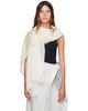 ISSEY MIYAKE ISSEY MIYAKE Off-White Gradation Ramie Pleats Scarf - 1